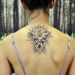 Tattoos - Quynh and Geometry on Back- Instagram @MichaelBalesArt - 129799